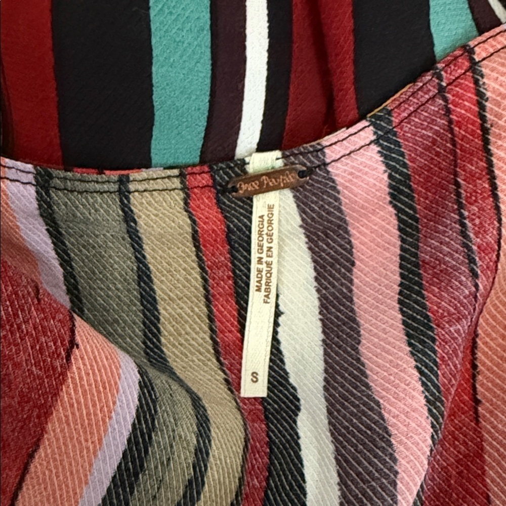 Free People - Ruby Multi Striped Tunic Top - Size Small - Gently Used!! - Picture 9 of 10